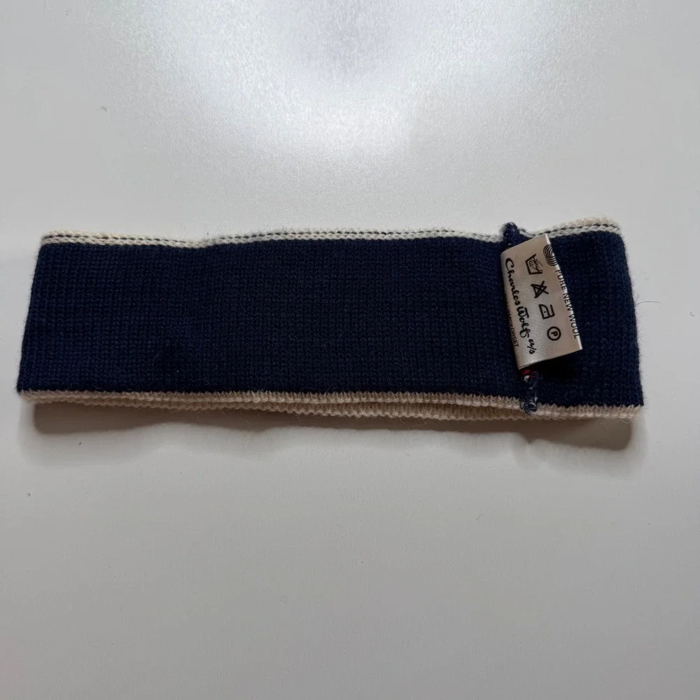 CHAWO OF NORWAY SKI Headband Cream Oslo 1982 Knit Wool Unisex Winter